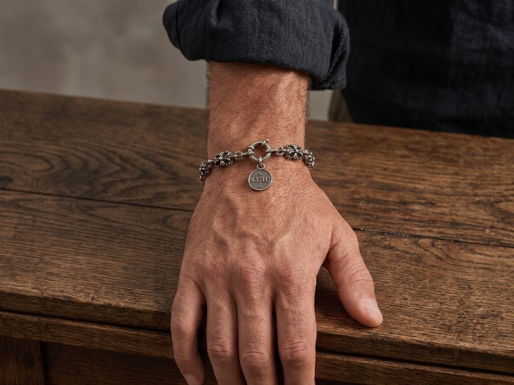 FLAKES CHAIN - BRACCIALE VINTAGE UNISEX