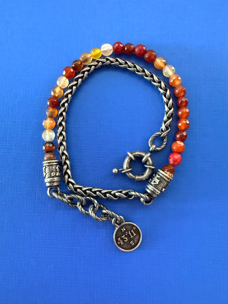 STONE ORANGE - BRACCIALE PIETRE UNISEX